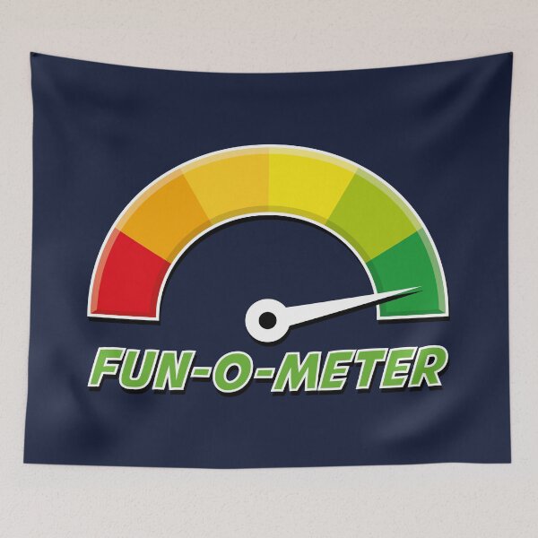 Item preview, Fun-o-Meter / Fun Meter Large (for dark backgrounds) designed and sold by STUDIO-72.