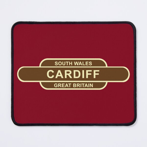 Item preview, Cardiff Vintage Railway Train Station Sign designed and sold by CreativeBridge.
