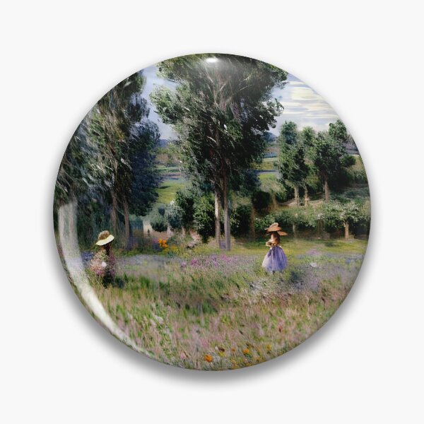 Item preview, Sunlit Meadow at Vétheuil: Impression of Blossoms, Light, and Rural Tranquility  designed and sold by artdesignsnow.