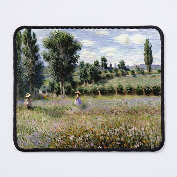Item preview, Sunlit Meadow at Vétheuil: Impression of Blossoms, Light, and Rural Tranquility designed and sold by artdesignsnow.