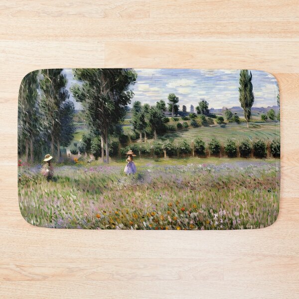Item preview, Sunlit Meadow at Vétheuil: Impression of Blossoms, Light, and Rural Tranquility  designed and sold by artdesignsnow.