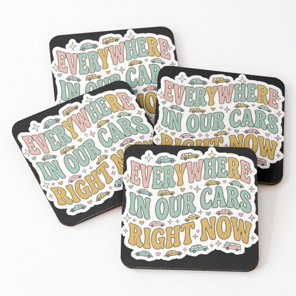 Item preview, Everywhere In Our Cars Right Now Retro Black Aesthetic Sticker . designed and sold by AGawas.