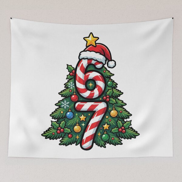 Item preview, 6 7candy cane six seven xmas meme designed and sold by ArtDesignTp.