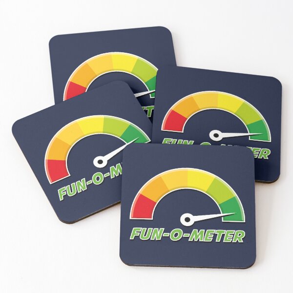 Item preview, Fun-o-Meter / Fun Meter Small (for dark backgrounds) designed and sold by STUDIO-72.
