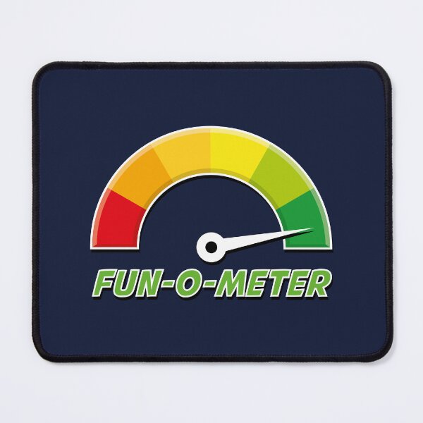 Item preview, Fun-o-Meter / Fun Meter Small (for dark backgrounds) designed and sold by STUDIO-72.