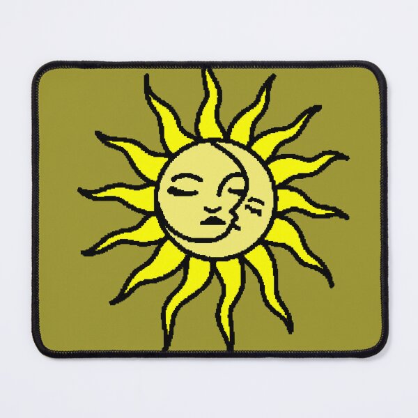 Item preview, Sun and Moon Kissing Face Pixel Art Black Background Yin Yang Spiritual designed and sold by AstronautMerch.