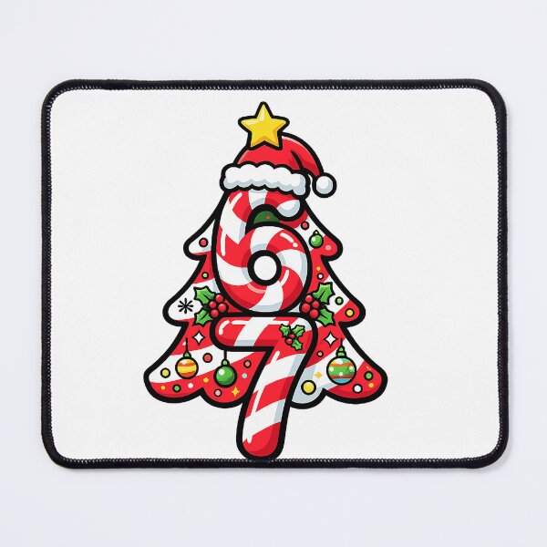 Item preview, six seven candy cane christmas humor 6 7 designed and sold by ArtDesignTp.