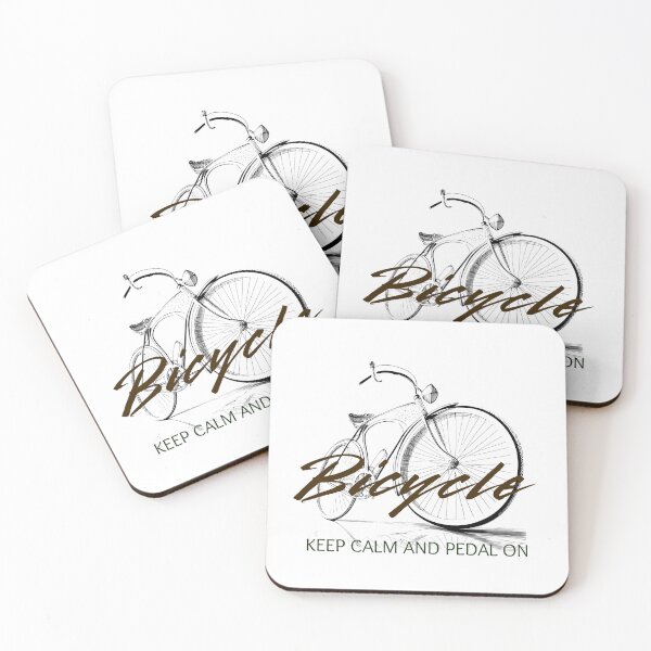 Item preview, Keep Calm and Pedal On Bicycle Typography designed and sold by LoudVictory.