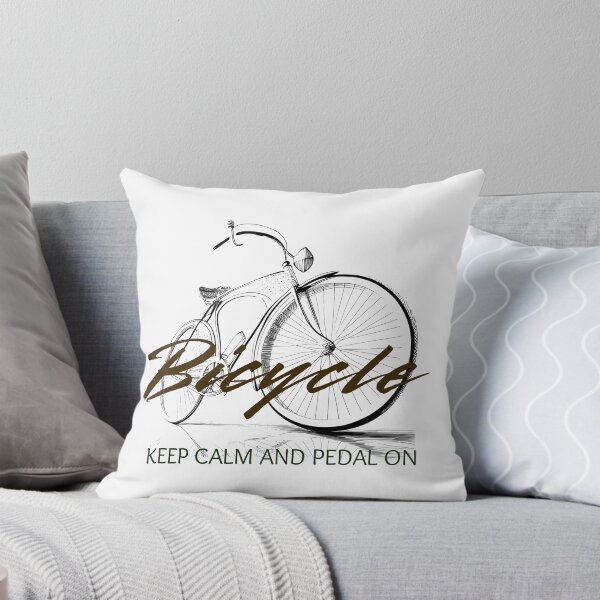 Item preview, Keep Calm and Pedal On Bicycle Typography designed and sold by LoudVictory.