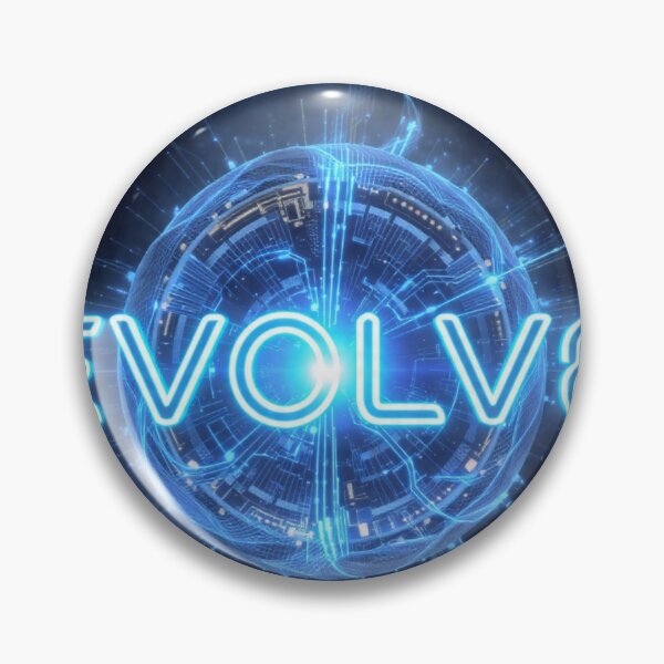 Item preview, EVOLVE Neon Blue Digital Sphere T-Shirt | Tech Evolution Circuit Core | Futuristic Motivation designed and sold by AiNaturalsOnly.