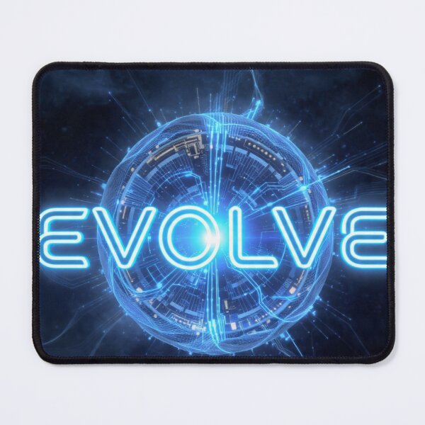 Item preview, EVOLVE Neon Blue Digital Sphere T-Shirt | Tech Evolution Circuit Core | Futuristic Motivation designed and sold by AiNaturalsOnly.