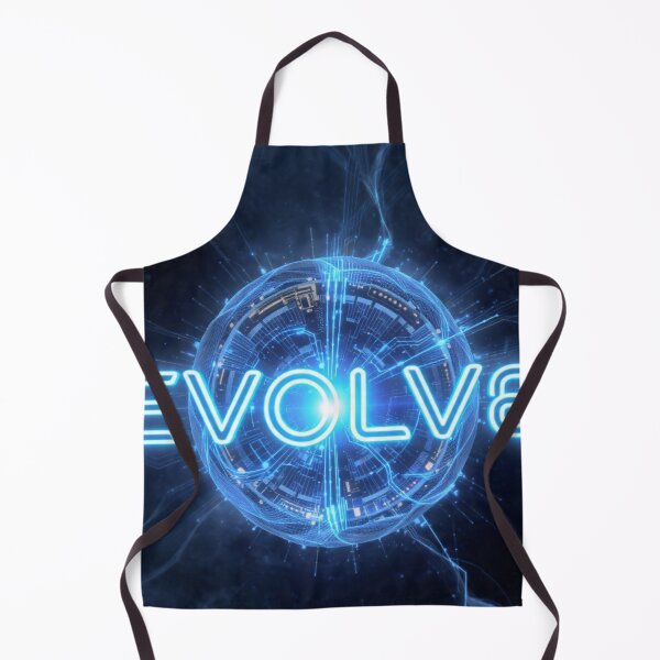 Item preview, EVOLVE Neon Blue Digital Sphere T-Shirt | Tech Evolution Circuit Core | Futuristic Motivation designed and sold by RAMHEARTS.