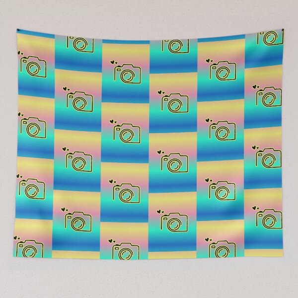 Item preview, Camera Photography Hearts Gradient Pastel Neon Gift Photographer designed and sold by AstronautMerch.