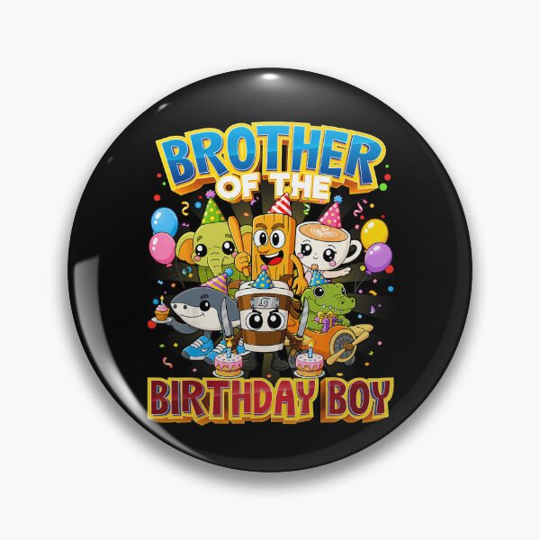 Item preview, Brother Birthday Boy Cartoon Poster Design Today Graphic designed and sold by PedrroDejesus.
