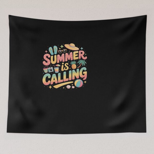 Item preview, Summer Is Calling Beach Vacation Tropical designed and sold by SuperAndSocial.