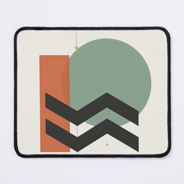 Item preview, Abstract Bauhaus Aquarius Geometric Mid Century Modern Zodiac designed and sold by Novastitchshop.