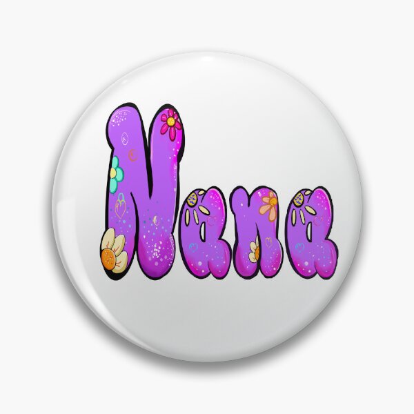 Item preview, Nana Purple Bubble Letters with Embossed Flowers and Blossoms designed and sold by Artonmytee.