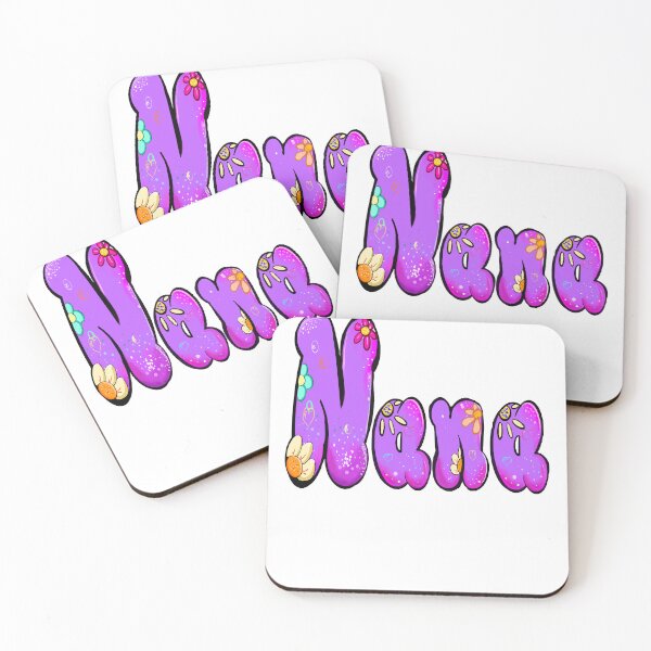 Item preview, Nana Purple Bubble Letters with Embossed Flowers and Blossoms designed and sold by Artonmytee.