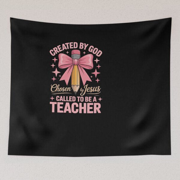 Item preview, Christian Teacher Called By God Jesus Educator designed and sold by SuperAndSocial.