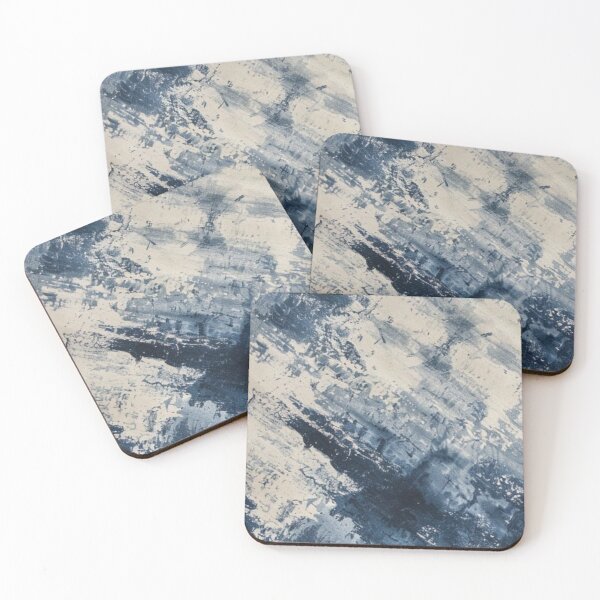 Item preview, Blue and Cream Abstract Design designed and sold by ZedColors.