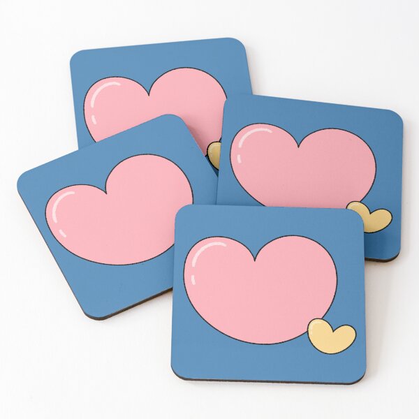Item preview, Cute Pastel Pink and Yellow Hearts Illustration designed and sold by ubborn.