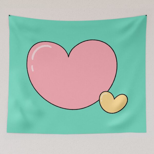 Item preview, Cute Pastel Pink and Yellow Hearts Illustration designed and sold by ubborn.