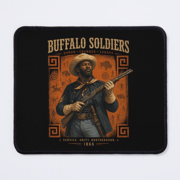 Item preview, Buffalo Soldiers History Poster Design Today Graphic Art designed and sold by PedrroDejesus.