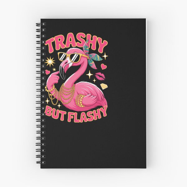 Item preview, Trashy But Flashy Sassy Flamingo Pink Bird designed and sold by SuperAndSocial.