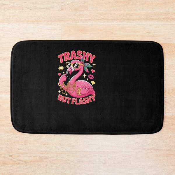 Item preview, Trashy But Flashy Sassy Flamingo Pink Bird designed and sold by SuperAndSocial.