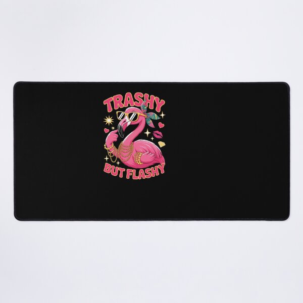 Item preview, Trashy But Flashy Sassy Flamingo Pink Bird designed and sold by SuperAndSocial.