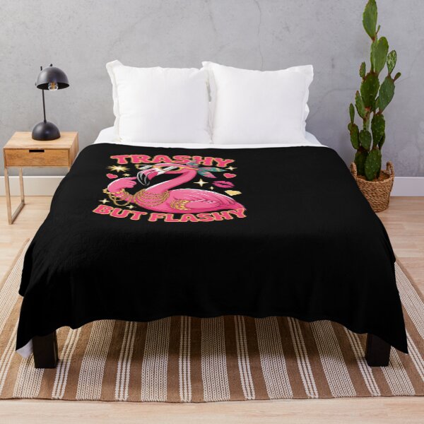 Item preview, Trashy But Flashy Sassy Flamingo Pink Bird designed and sold by SuperAndSocial.