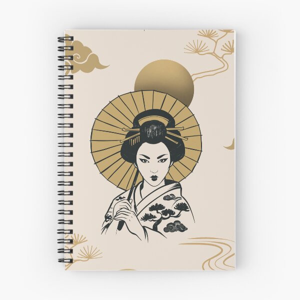 Item preview, Japanese Geisha Pattern | Black Gold Oriental Aesthetic Seamless Design  Main Tag designed and sold by MonNoir.