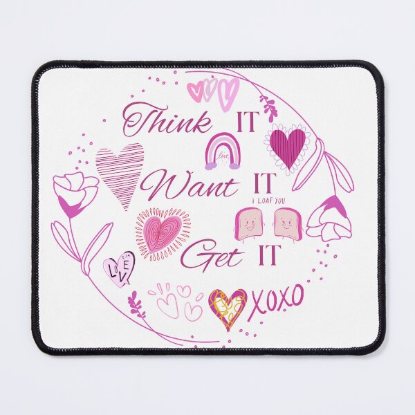Item preview, manifest your magic // clean pink & magenta lifestyle collage designed and sold by Creativ_Design.