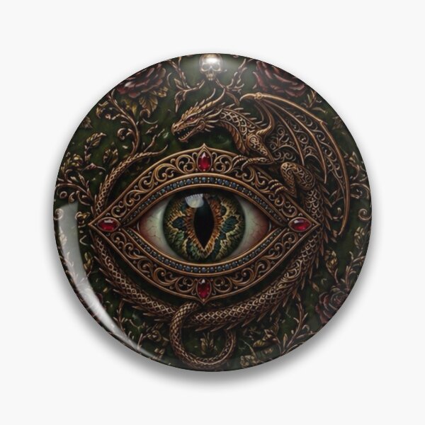 Item preview, Dragon Eye Gothic Pattern - Ornate Dark Fantasy Baroque designed and sold by cabuks.