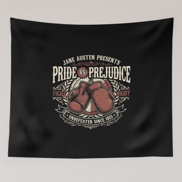 Item preview, Jane Austen Pride and Prejudice Fight Night Vintage Boxing Novelty designed and sold by Fenay Designs.