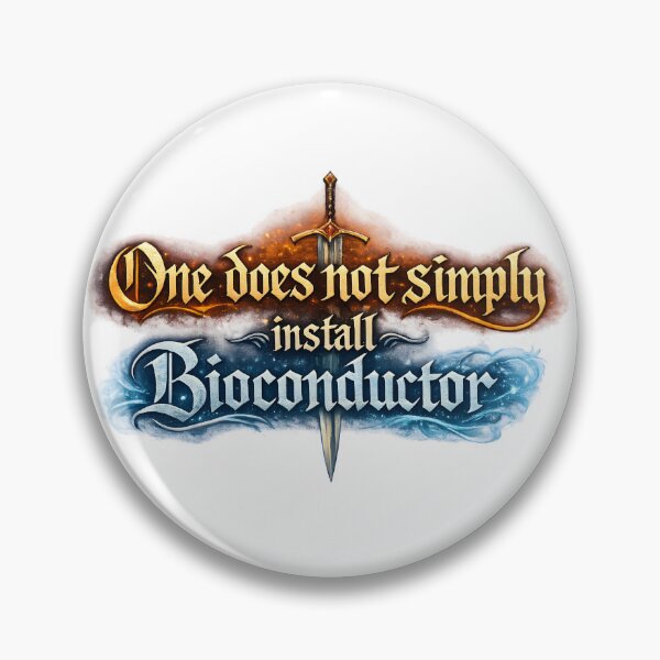 Item preview, One Does Not Simply Install Bioconductor – Bioinformatics Meme designed and sold by Nerd Romance Café.