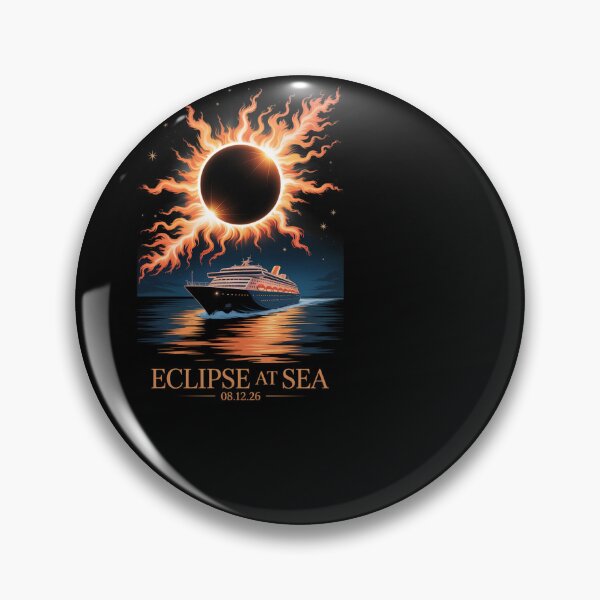 Item preview, Eclipse at Sea 2026 Solar Cruise Event Design designed and sold by SuperAndSocial.