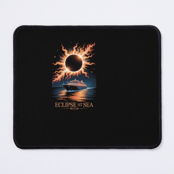 Item preview, Eclipse at Sea 2026 Solar Cruise Event Design designed and sold by SuperAndSocial.