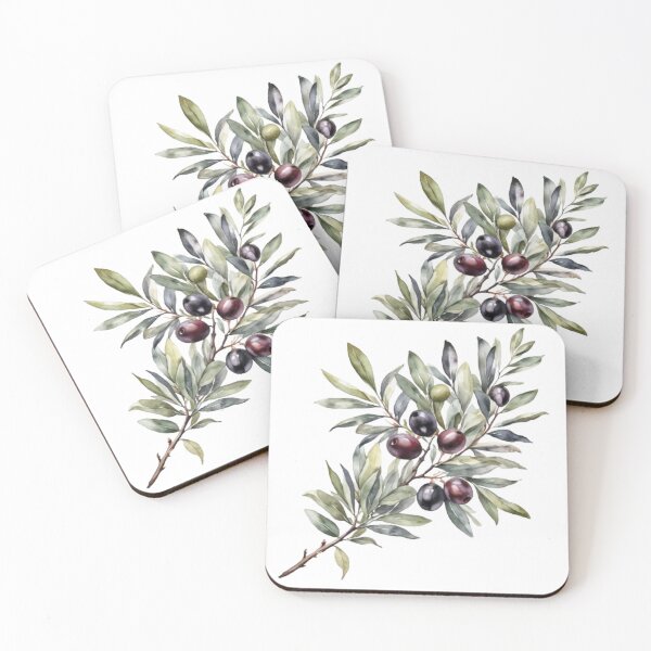 Item preview, Olive Branch Watercolor Botanical Wall Art designed and sold by sana designer.
