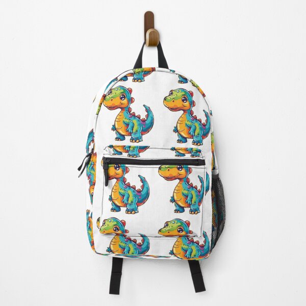 Item preview, Cute Psychedelic Baby Dinosaur Mascot Colorful T-Rex Cartoon Streetwear designed and sold by DesignArtist.ia.