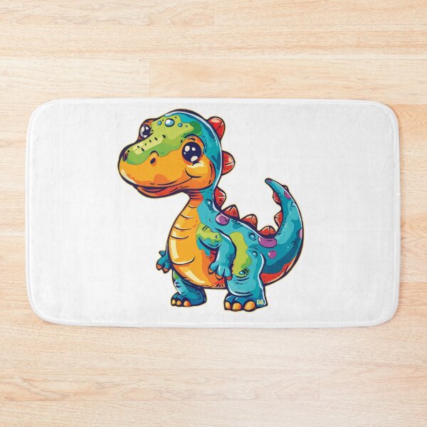 Item preview, Cute Psychedelic Baby Dinosaur Mascot Colorful T-Rex Cartoon Streetwear designed and sold by DesignArtist.ia.