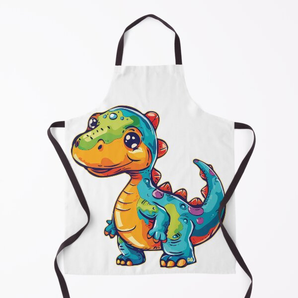 Item preview, Cute Psychedelic Baby Dinosaur Mascot Colorful T-Rex Cartoon Streetwear designed and sold by DesignArtist.ia.