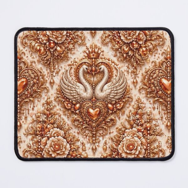 Item preview, Golden Baroque Mysticism: Celestial Eyes & Royal Swans Pattern designed and sold by cabuks.