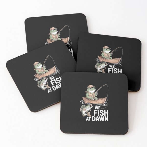 Item preview, Frog Fishing At Dawn Bass Angler Cartoon designed and sold by SuperAndSocial.