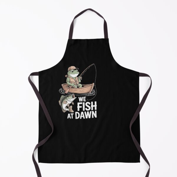 Item preview, Frog Fishing At Dawn Bass Angler Cartoon designed and sold by SuperAndSocial.