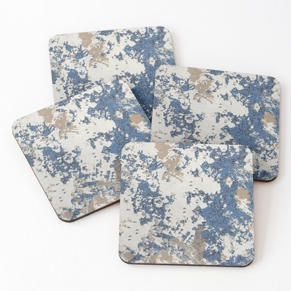 Item preview, Blue, White and Beige Abstract Design designed and sold by ZedColors.