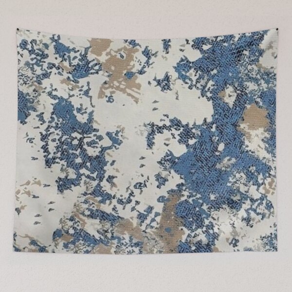 Item preview, Blue, White and Beige Abstract Design designed and sold by ZedColors.