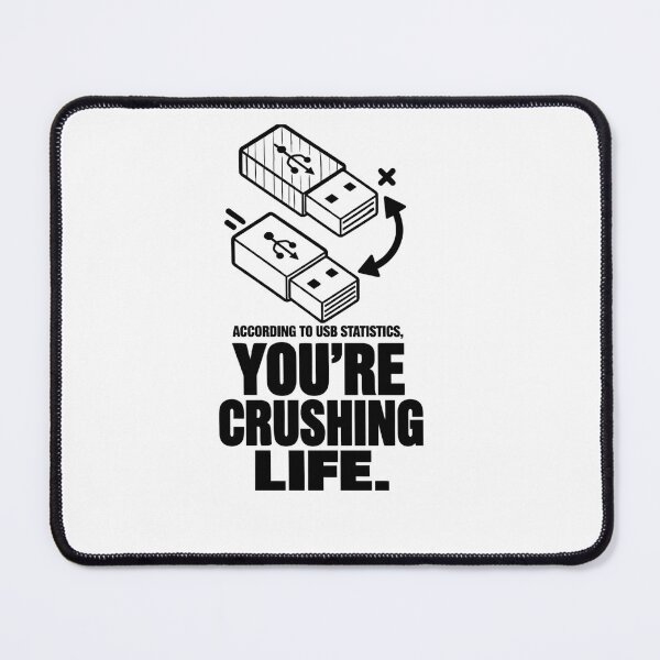 Item preview, A funny tech-inspired design for anyone who's ever battled a USB plug and lived to tell the tale designed and sold by Insidezn.