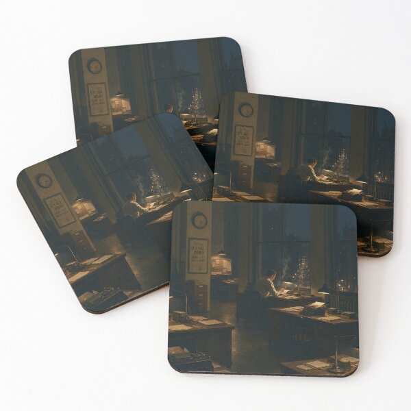 Item preview, Night Shift at the Newspaper Office designed and sold by CreativePrints3.