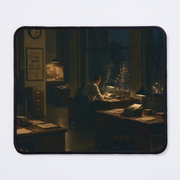 Item preview, Night Shift at the Newspaper Office designed and sold by CreativePrints3.